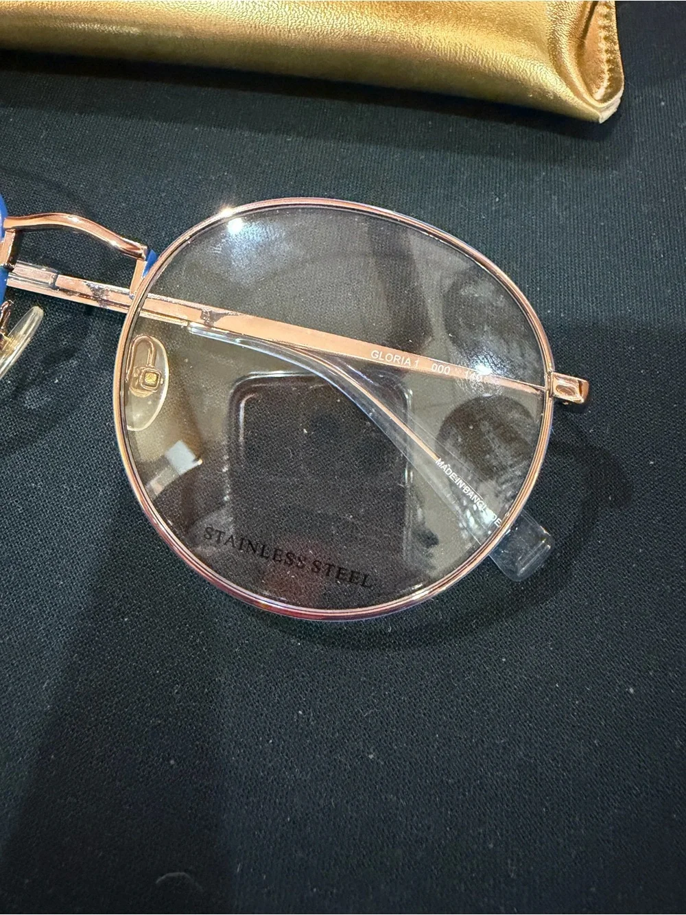 REBECCA MINKOFF  Round eyeglasses with Metallic Case - Women's Accessories